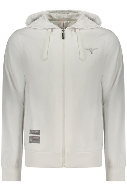 ACCADEMIA MILITARE FELPA CON ZIP UOMO BIANCO