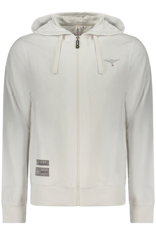 ACCADEMIA MILITARE FELPA CON ZIP UOMO BIANCO