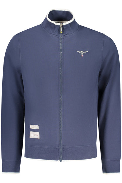 ACCADEMIA MILITARE FELPA CON ZIP UOMO BLU