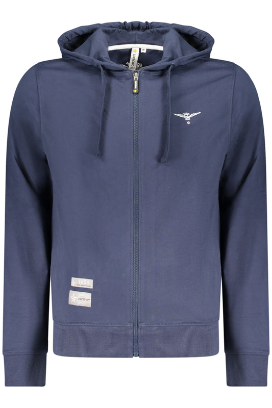 ACCADEMIA MILITARE FELPA CON ZIP UOMO BLU