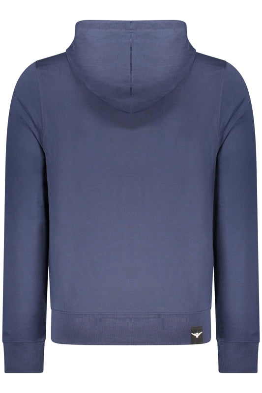 ACCADEMIA MILITARE FELPA CON ZIP UOMO BLU