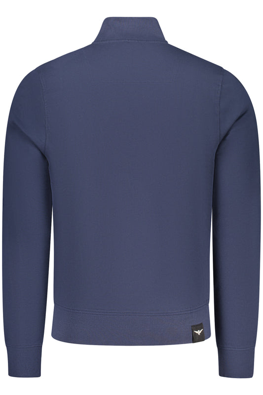ACCADEMIA MILITARE FELPA CON ZIP UOMO BLU