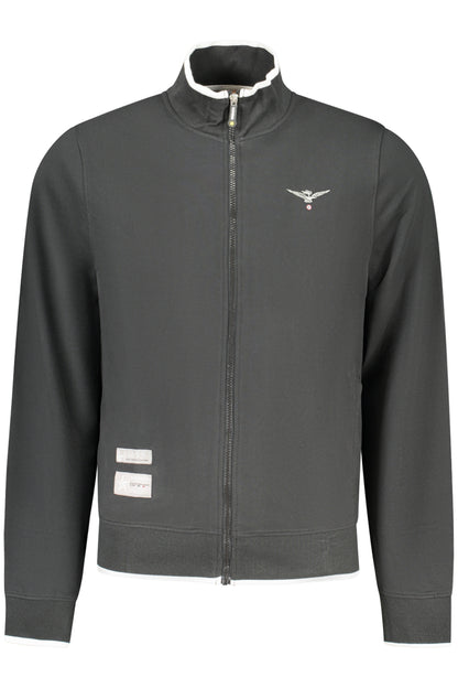 ACCADEMIA MILITARE FELPA CON ZIP UOMO NERO