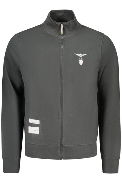 ACCADEMIA MILITARE FELPA CON ZIP UOMO NERO