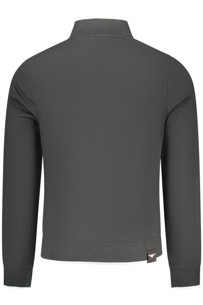 ACCADEMIA MILITARE FELPA CON ZIP UOMO NERO