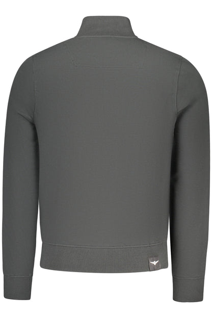 ACCADEMIA MILITARE FELPA CON ZIP UOMO NERO