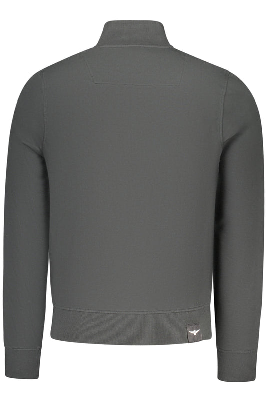 ACCADEMIA MILITARE FELPA CON ZIP UOMO NERO