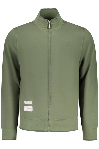 ACCADEMIA MILITARE FELPA CON ZIP UOMO VERDE