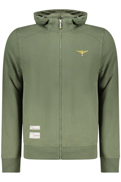 ACCADEMIA MILITARE FELPA CON ZIP UOMO VERDE