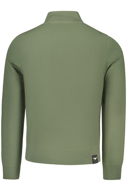 ACCADEMIA MILITARE FELPA CON ZIP UOMO VERDE