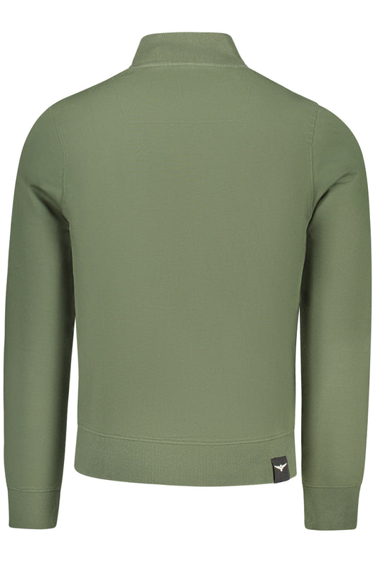 ACCADEMIA MILITARE FELPA CON ZIP UOMO VERDE