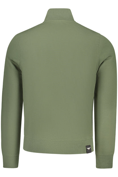 ACCADEMIA MILITARE FELPA CON ZIP UOMO VERDE