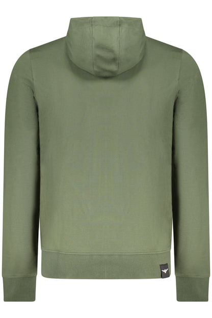 ACCADEMIA MILITARE FELPA CON ZIP UOMO VERDE