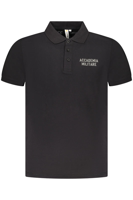 ACCADEMIA MILITARE ACCADEMIA MILITARE POLO MANICHE CORTE UOMO NERO
