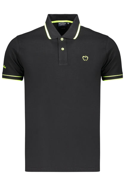 BACI&ABBRACCI POLO MANICHE CORTE UOMO NERO