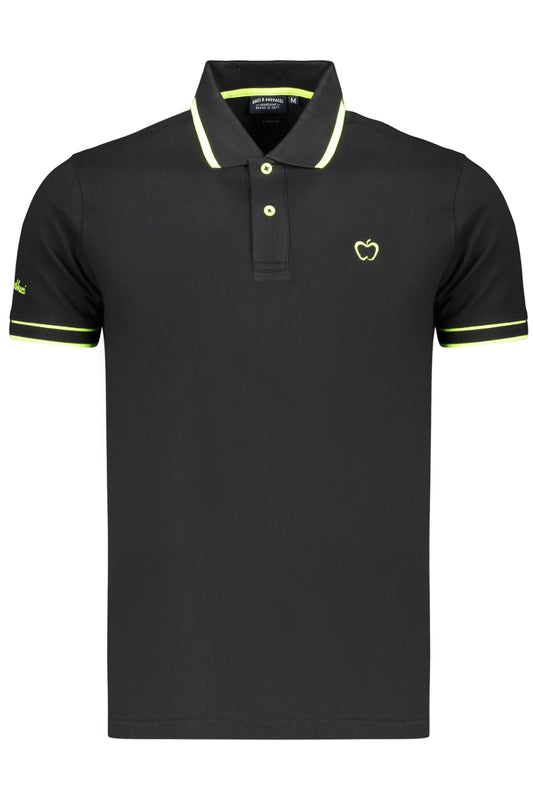 BACI&ABBRACCI POLO MANICHE CORTE UOMO NERO