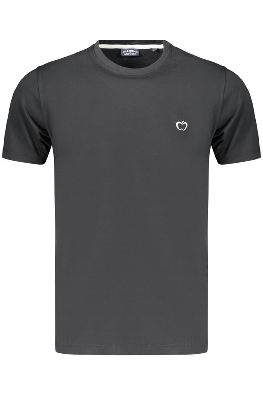 BACI&ABBRACCI T-SHIRT MANICHE CORTE UOMO NERO