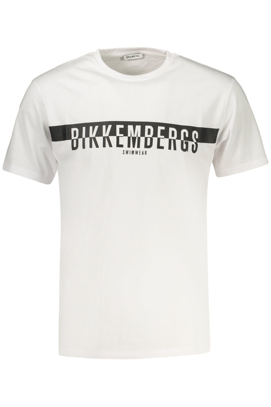 BIKKEMBERGS T-SHIRT MANICHE CORTE UOMO BIANCO