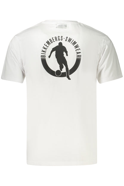 BIKKEMBERGS T-SHIRT MANICHE CORTE UOMO BIANCO