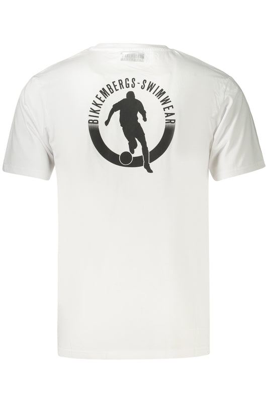 BIKKEMBERGS T-SHIRT MANICHE CORTE UOMO BIANCO