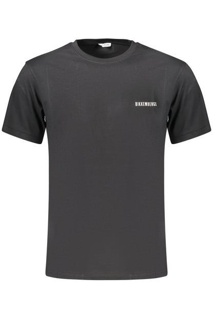 BIKKEMBERGS T-SHIRT MANICHE CORTE UOMO NERO
