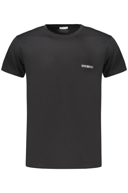 BIKKEMBERGS T-SHIRT MANICHE CORTE UOMO NERO