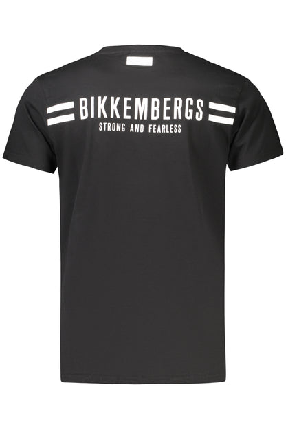 BIKKEMBERGS T-SHIRT MANICHE CORTE UOMO NERO