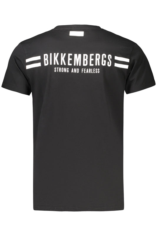 BIKKEMBERGS T-SHIRT MANICHE CORTE UOMO NERO