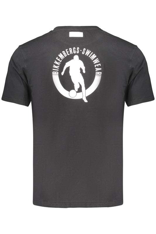 BIKKEMBERGS T-SHIRT MANICHE CORTE UOMO NERO