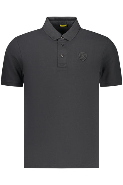 BLAUER APPAREL POLO MANICHE CORTE UOMO NERO