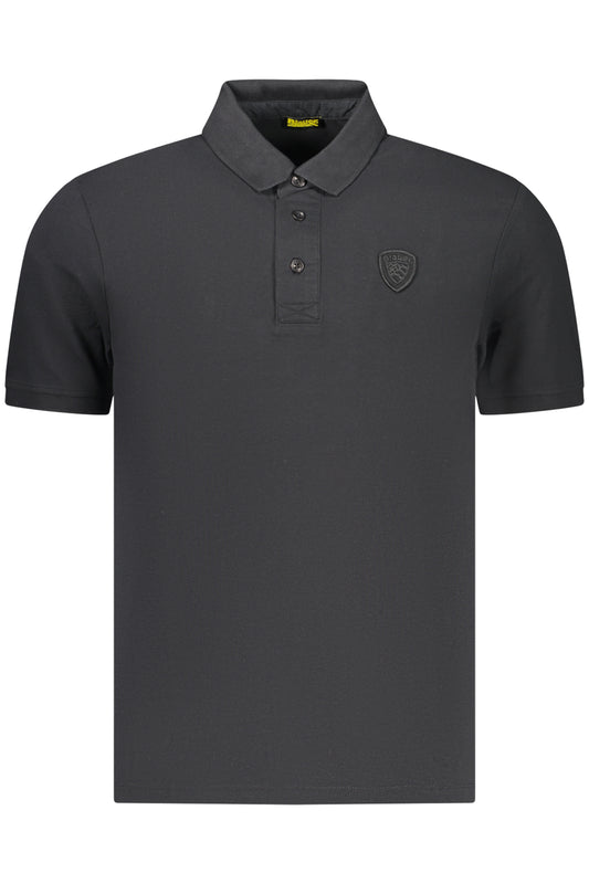 BLAUER APPAREL POLO MANICHE CORTE UOMO NERO