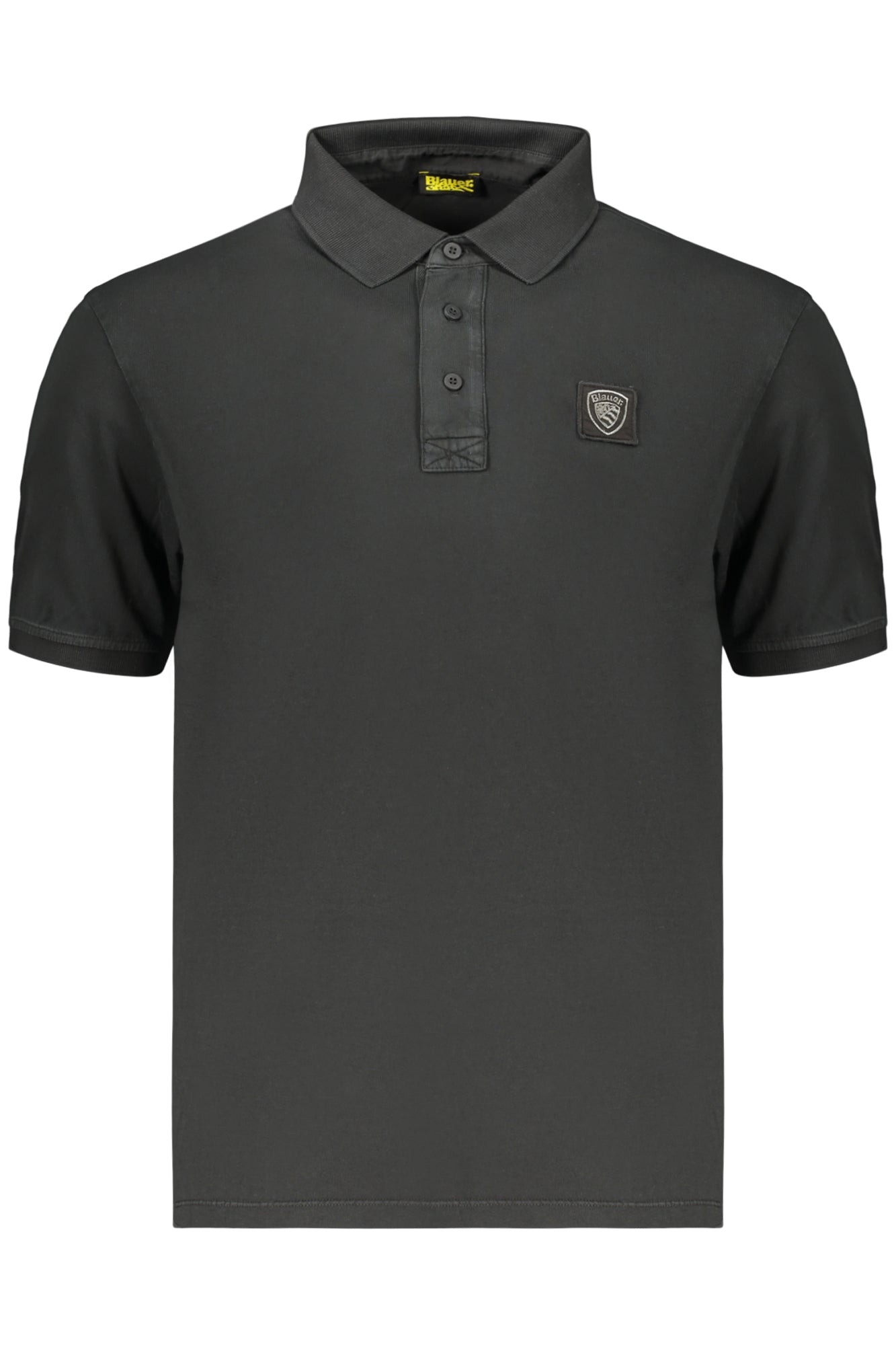 BLAUER APPAREL POLO MANICHE CORTE UOMO NERO