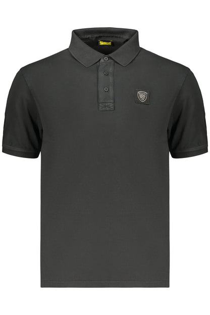 BLAUER APPAREL POLO MANICHE CORTE UOMO NERO