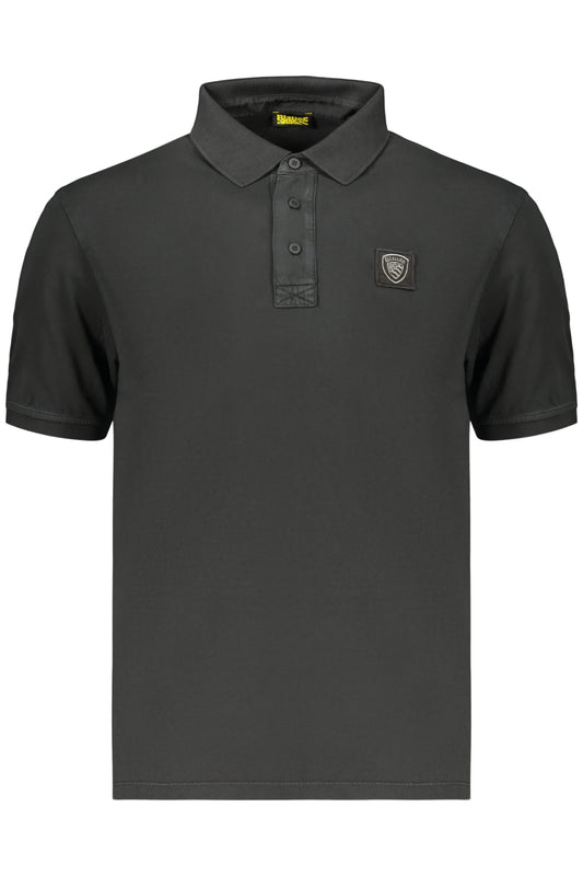 BLAUER APPAREL POLO MANICHE CORTE UOMO NERO