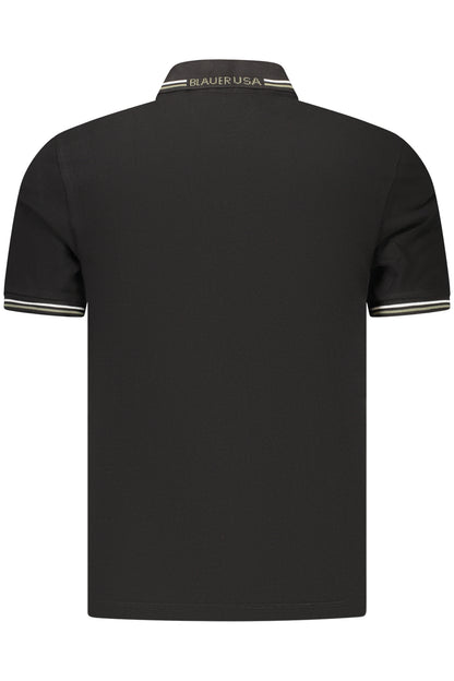 BLAUER APPAREL POLO MANICHE CORTE UOMO NERO