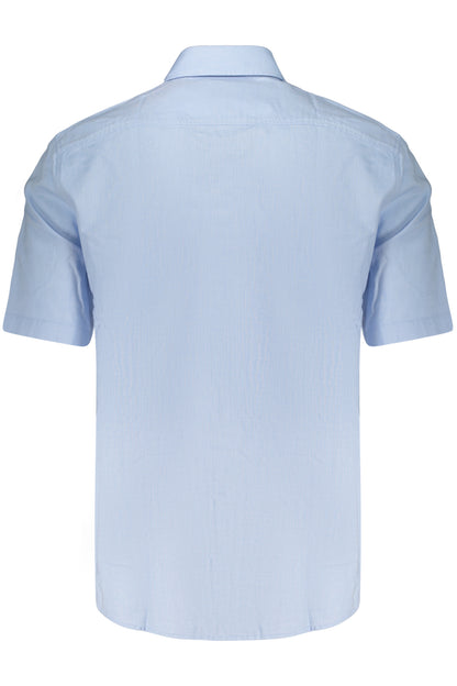 BOSS CAMICIA MANICHE CORTE UOMO AZZURRO