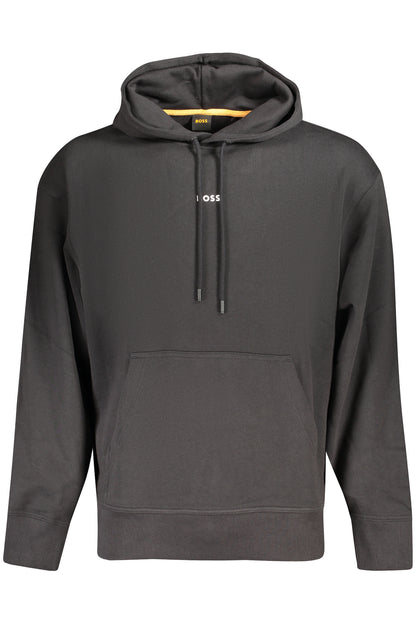 BOSS FELPA SENZA ZIP UOMO NERO