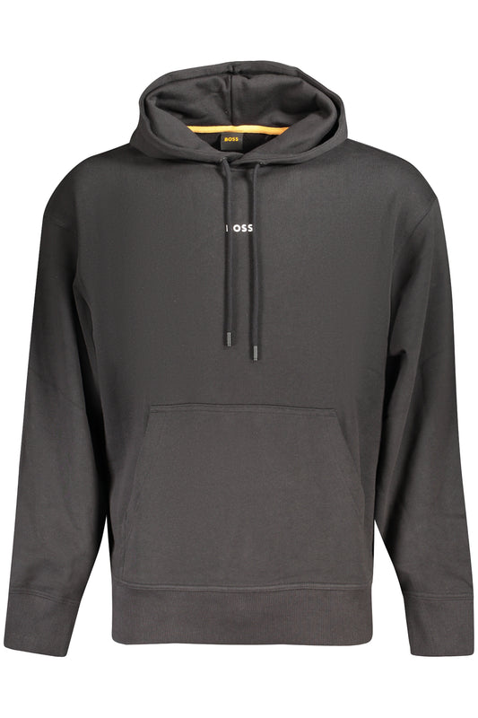 BOSS FELPA SENZA ZIP UOMO NERO