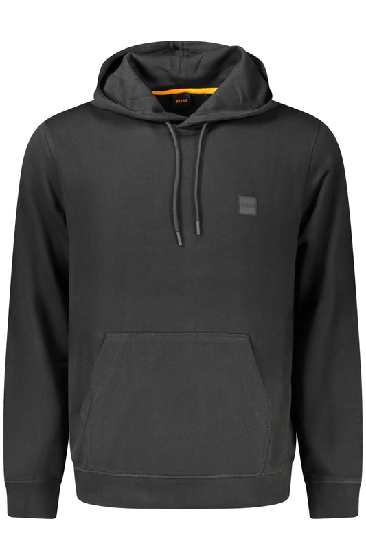 BOSS FELPA SENZA ZIP UOMO NERO