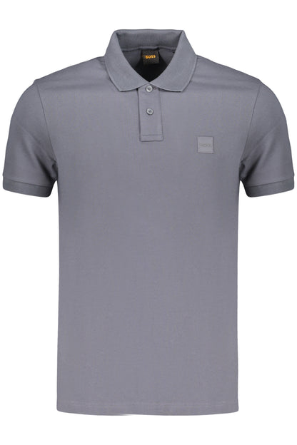BOSS POLO MANICHE CORTE UOMO BLU