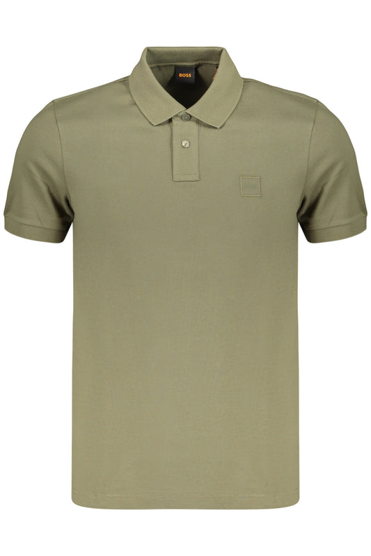 BOSS POLO MANICHE CORTE UOMO VERDE