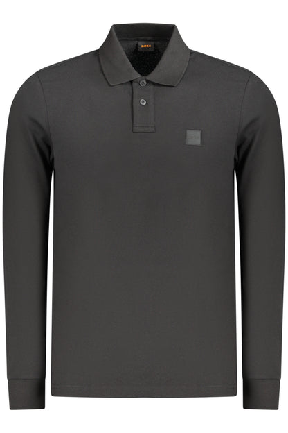 BOSS POLO MANICHE LUNGHE UOMO NERO