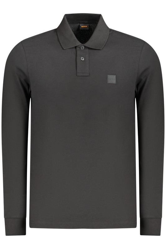 BOSS POLO MANICHE LUNGHE UOMO NERO