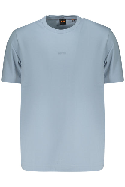 BOSS T-SHIRT MANICHE CORTE UOMO AZZURRO