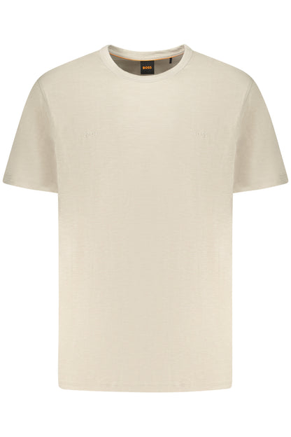 BOSS T-SHIRT MANICHE CORTE UOMO BEIGE