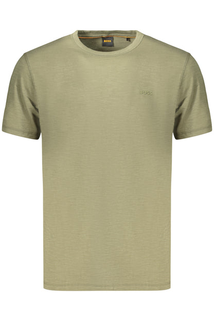 BOSS T-SHIRT MANICHE CORTE UOMO VERDE