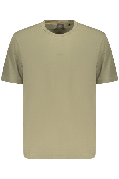 BOSS T-SHIRT MANICHE CORTE UOMO VERDE