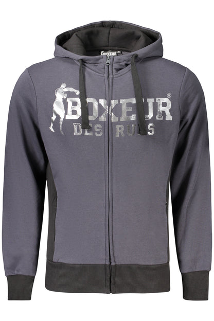 BOXEUR DES RUES FELPA CON ZIP UOMO GRIGIO
