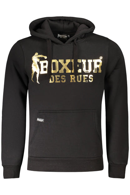 BOXEUR DES RUES FELPA SENZA ZIP UOMO NERO