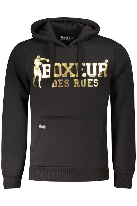 BOXEUR DES RUES FELPA SENZA ZIP UOMO NERO
